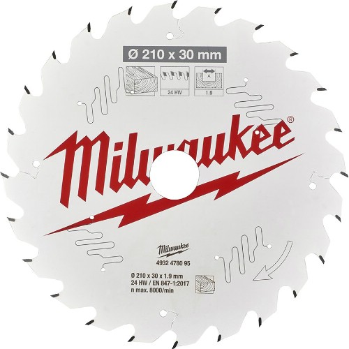Sirkelsagblad MILWAUKEE Bordsag Tre